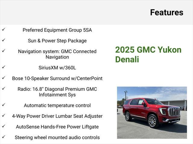 new 2025 GMC Yukon car, priced at $88,410