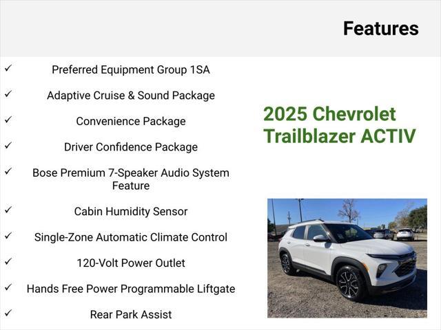 new 2025 Chevrolet TrailBlazer car, priced at $30,294