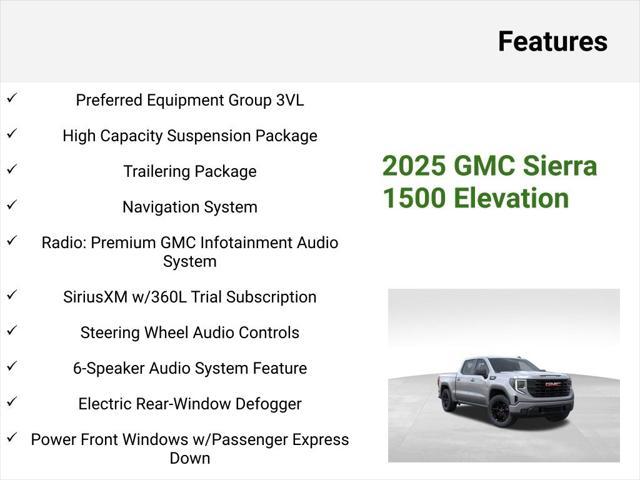 new 2025 GMC Sierra 1500 car, priced at $44,490
