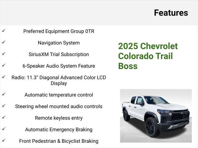 new 2025 Chevrolet Colorado car, priced at $40,674