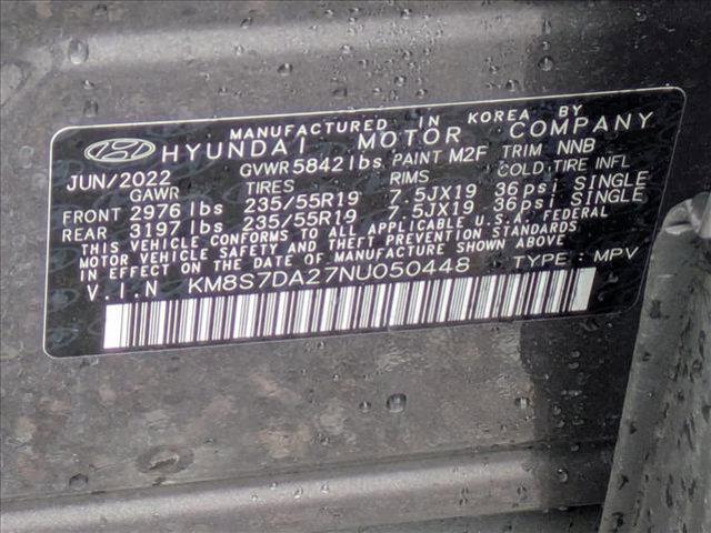 used 2022 Hyundai Santa Fe car, priced at $27,560