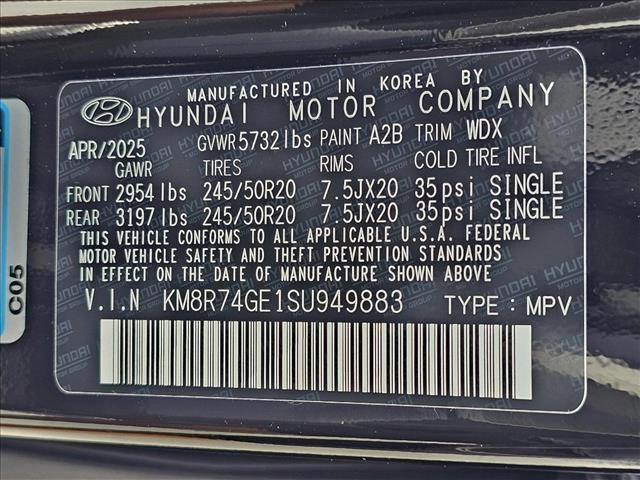 new 2025 Hyundai Palisade car, priced at $53,300