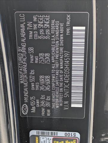 new 2025 Hyundai SANTA CRUZ car, priced at $35,620