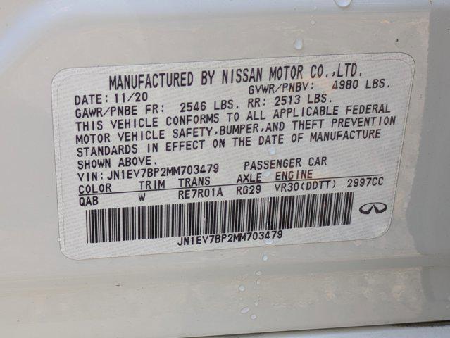 used 2021 INFINITI Q50 car, priced at $22,900