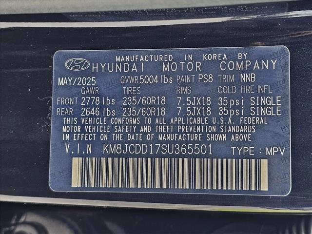 new 2025 Hyundai TUCSON Hybrid car, priced at $39,090