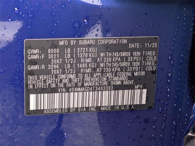 new 2026 Subaru Ascent car, priced at $47,014