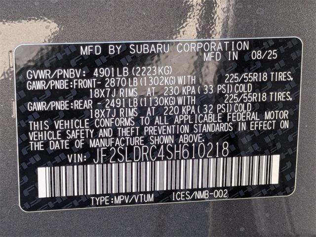 new 2025 Subaru Forester car, priced at $39,016