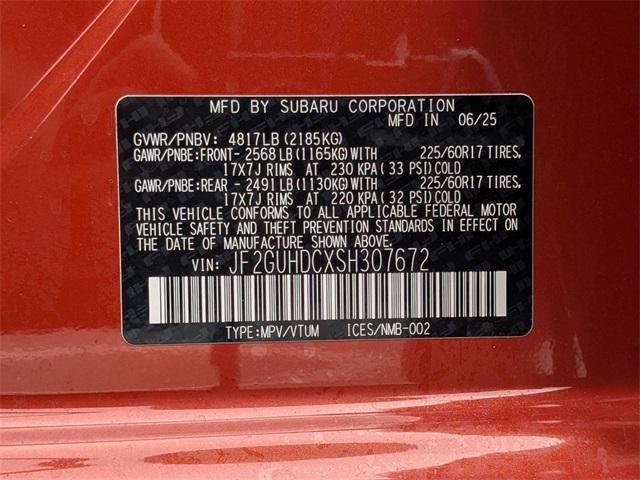 new 2025 Subaru Crosstrek car, priced at $29,283