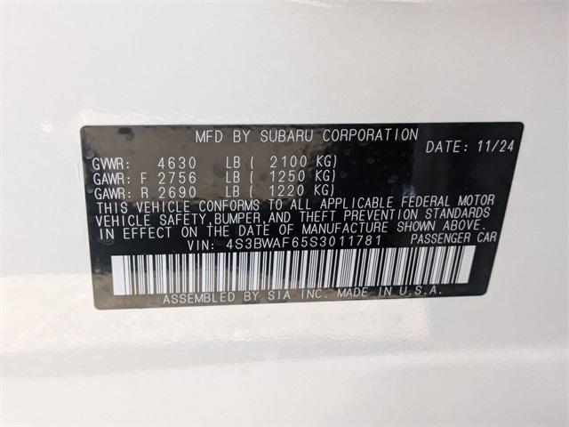 used 2025 Subaru Legacy car, priced at $27,999