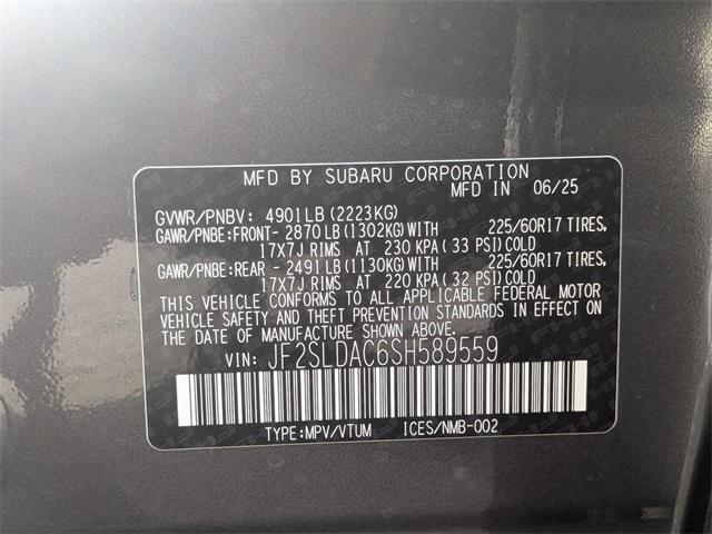 new 2025 Subaru Forester car, priced at $31,633