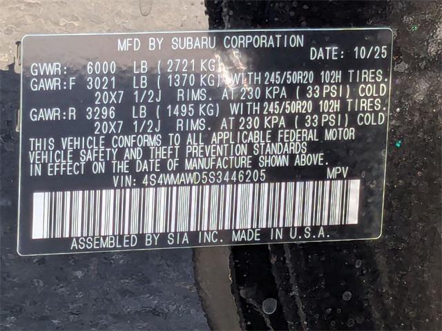 new 2025 Subaru Ascent car, priced at $51,166