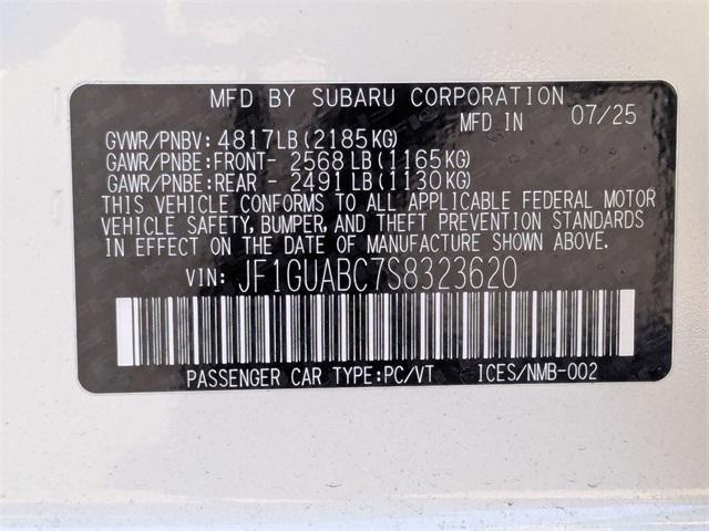 new 2025 Subaru Impreza car, priced at $24,955