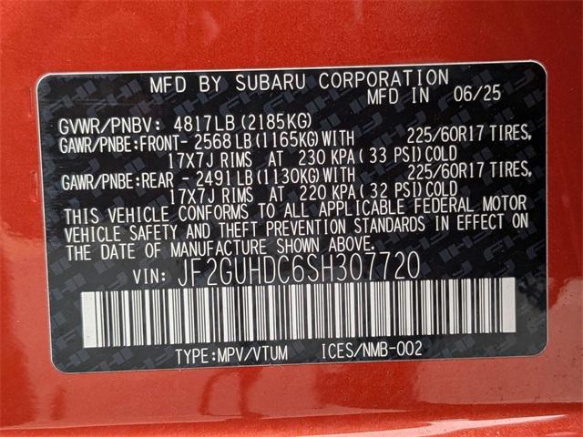 new 2025 Subaru Crosstrek car, priced at $30,747