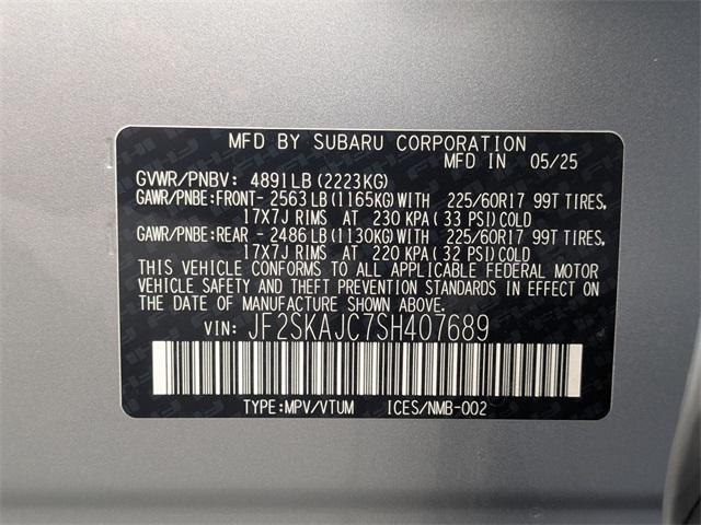 new 2025 Subaru Forester car, priced at $38,286