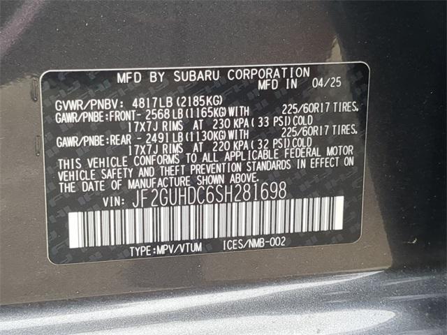new 2025 Subaru Crosstrek car, priced at $30,630