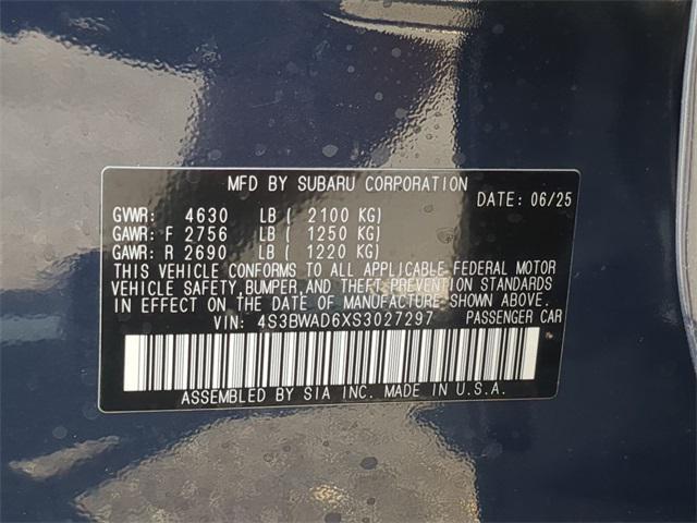 new 2025 Subaru Legacy car, priced at $30,032