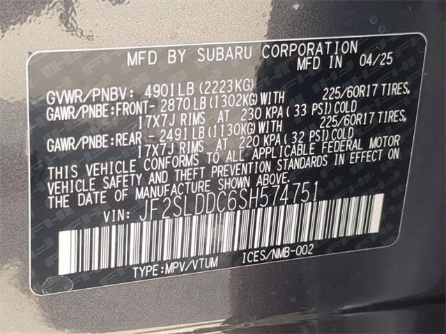 new 2025 Subaru Forester car, priced at $35,871