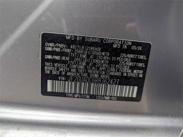new 2024 Subaru Crosstrek car, priced at $27,021