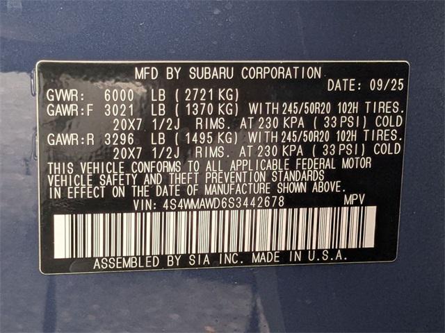 new 2025 Subaru Ascent car, priced at $50,966