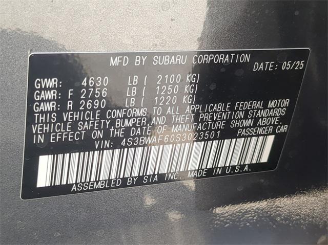 new 2025 Subaru Legacy car, priced at $31,296