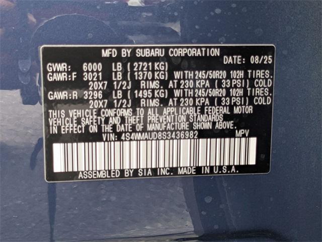 new 2025 Subaru Ascent car, priced at $50,000