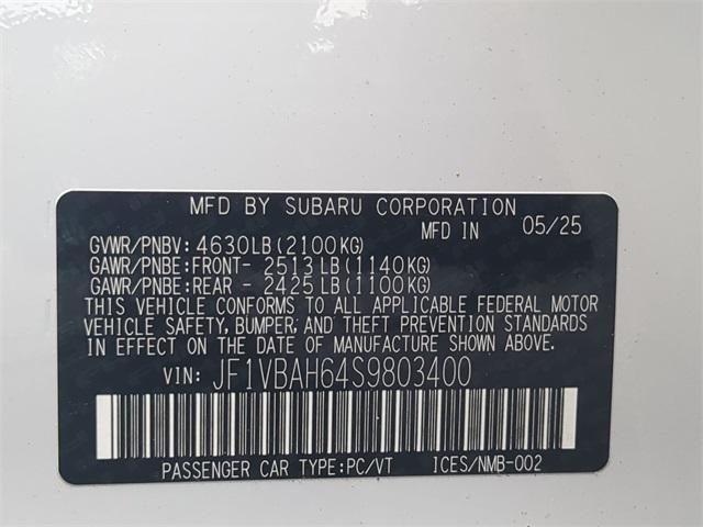 new 2025 Subaru WRX car, priced at $37,489