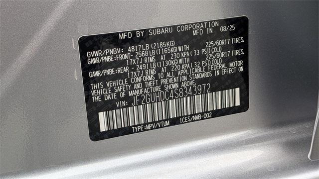 new 2025 Subaru Crosstrek car, priced at $30,556