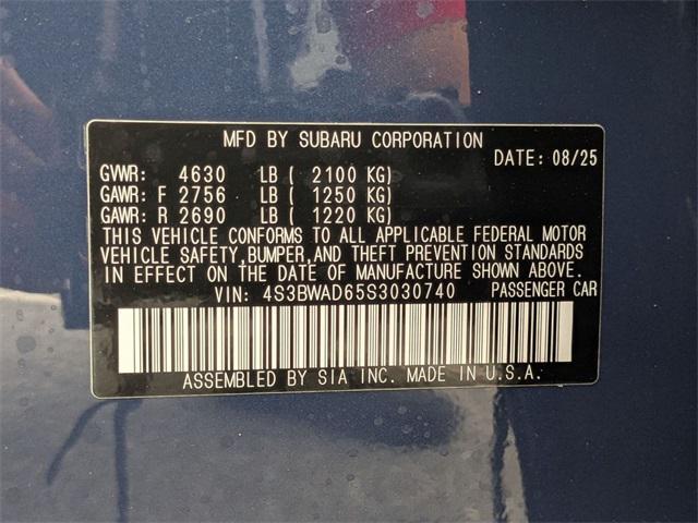 new 2025 Subaru Legacy car, priced at $30,338
