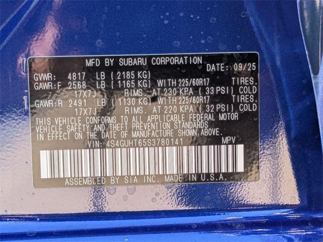 new 2025 Subaru Crosstrek car, priced at $33,913