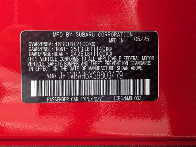 new 2025 Subaru WRX car, priced at $39,143