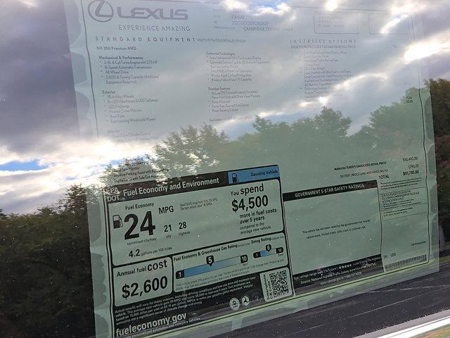 new 2026 Lexus NX 350 car, priced at $51,785