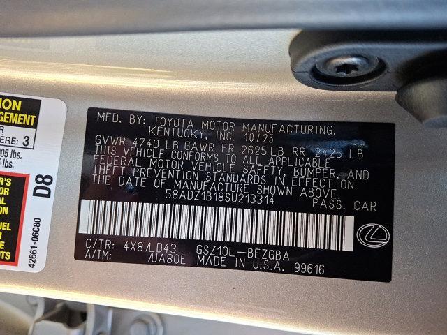 new 2025 Lexus ES 350 car, priced at $47,515