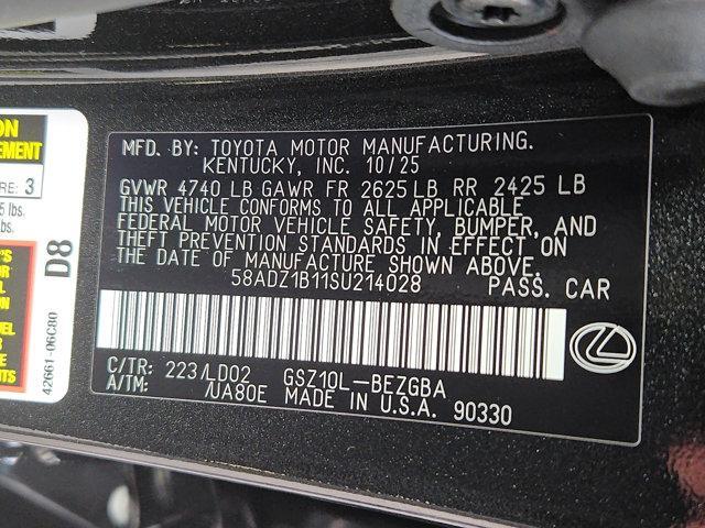 new 2025 Lexus ES 350 car, priced at $48,000