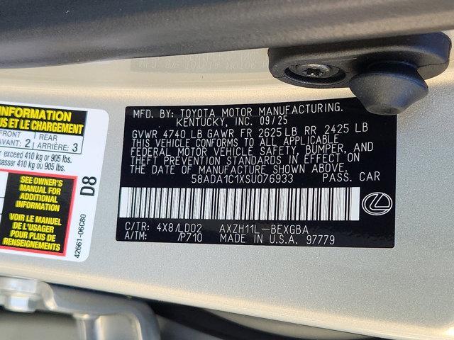 new 2025 Lexus ES 300h car, priced at $49,265