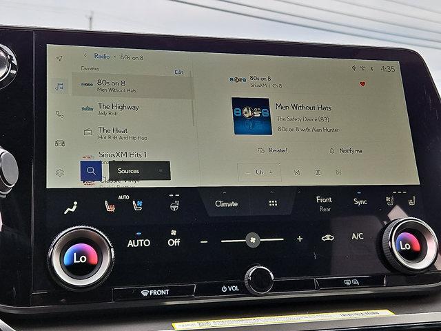 new 2025 Lexus TX 500h car, priced at $78,082