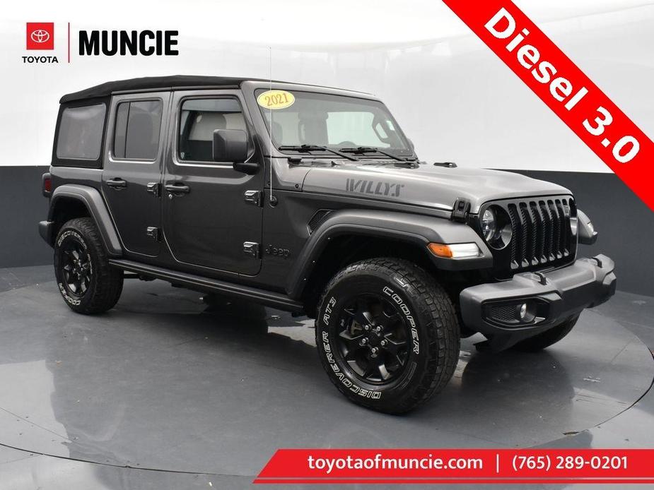 used 2021 Jeep Wrangler Unlimited car, priced at $26,106