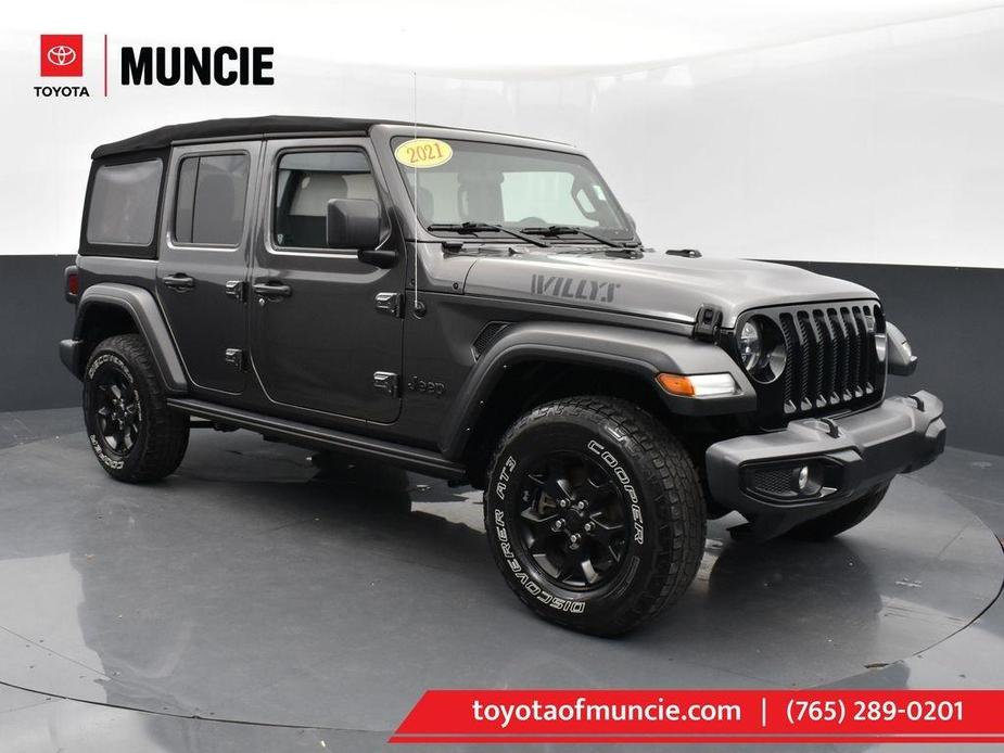 used 2021 Jeep Wrangler Unlimited car, priced at $29,678