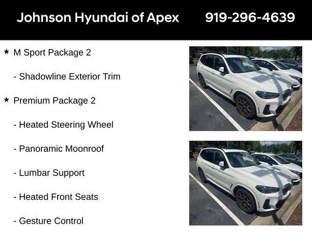 used 2022 BMW X3 car, priced at $38,985