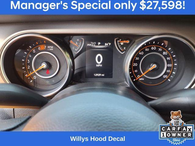 used 2021 Jeep Wrangler car, priced at $27,598
