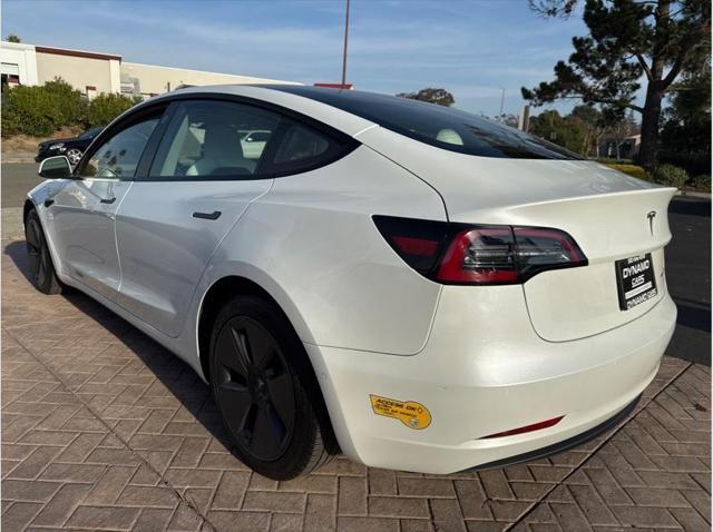 used 2022 Tesla Model 3 car, priced at $27,999