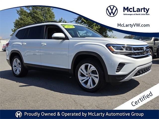 used 2021 Volkswagen Atlas car, priced at $24,380