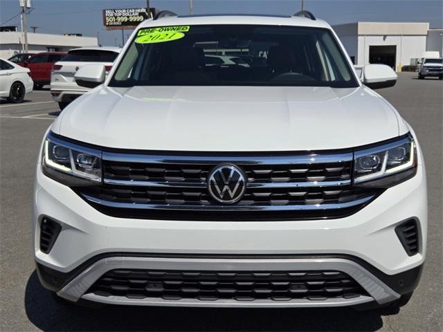used 2021 Volkswagen Atlas car, priced at $24,380