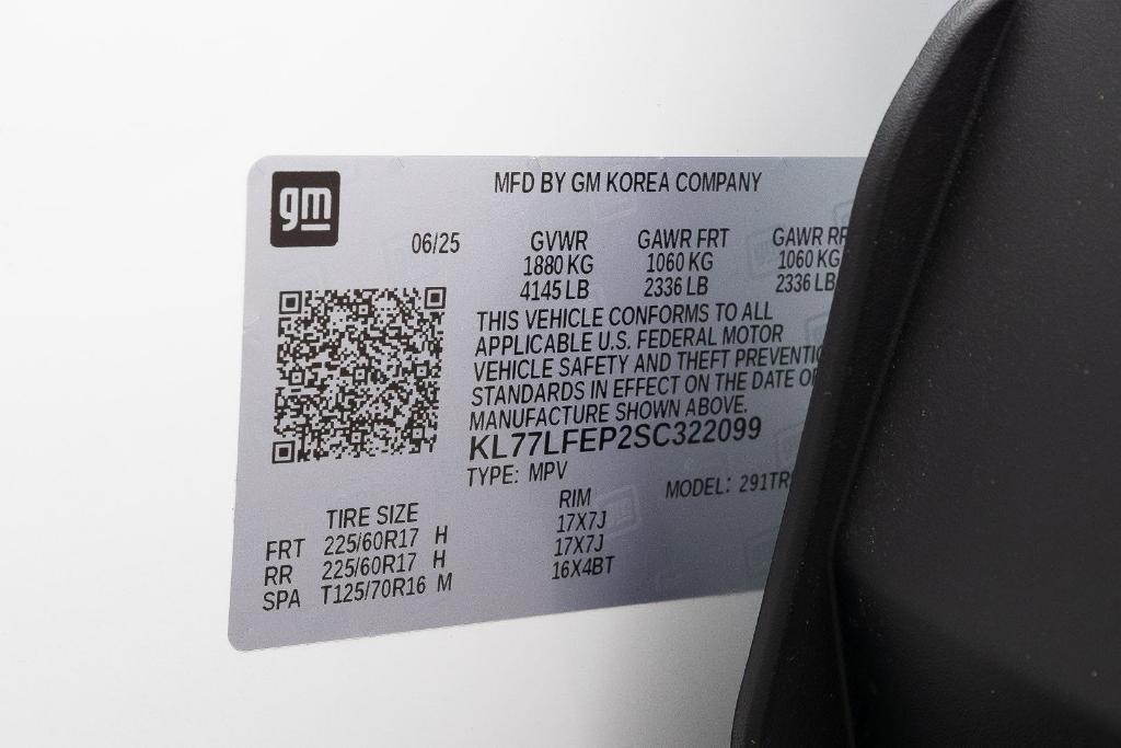 new 2025 Chevrolet Trax car, priced at $20,845