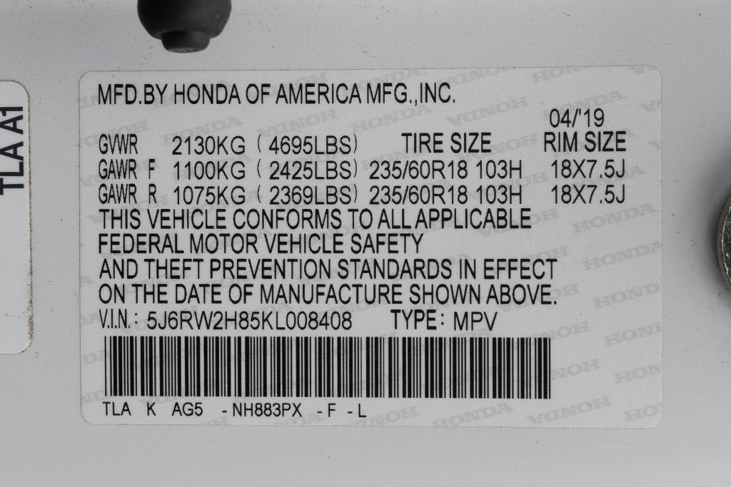 used 2019 Honda CR-V car, priced at $20,000