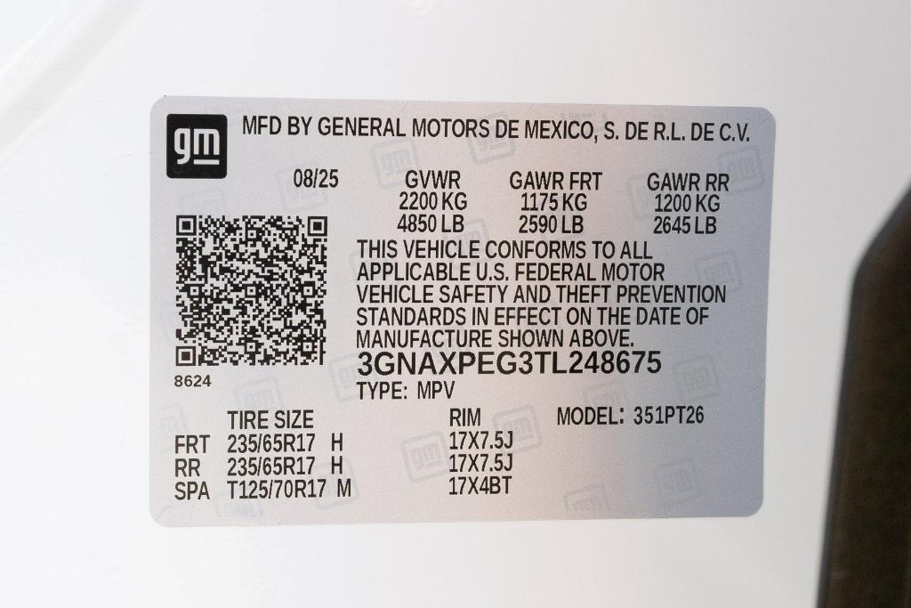 new 2026 Chevrolet Equinox car, priced at $29,999