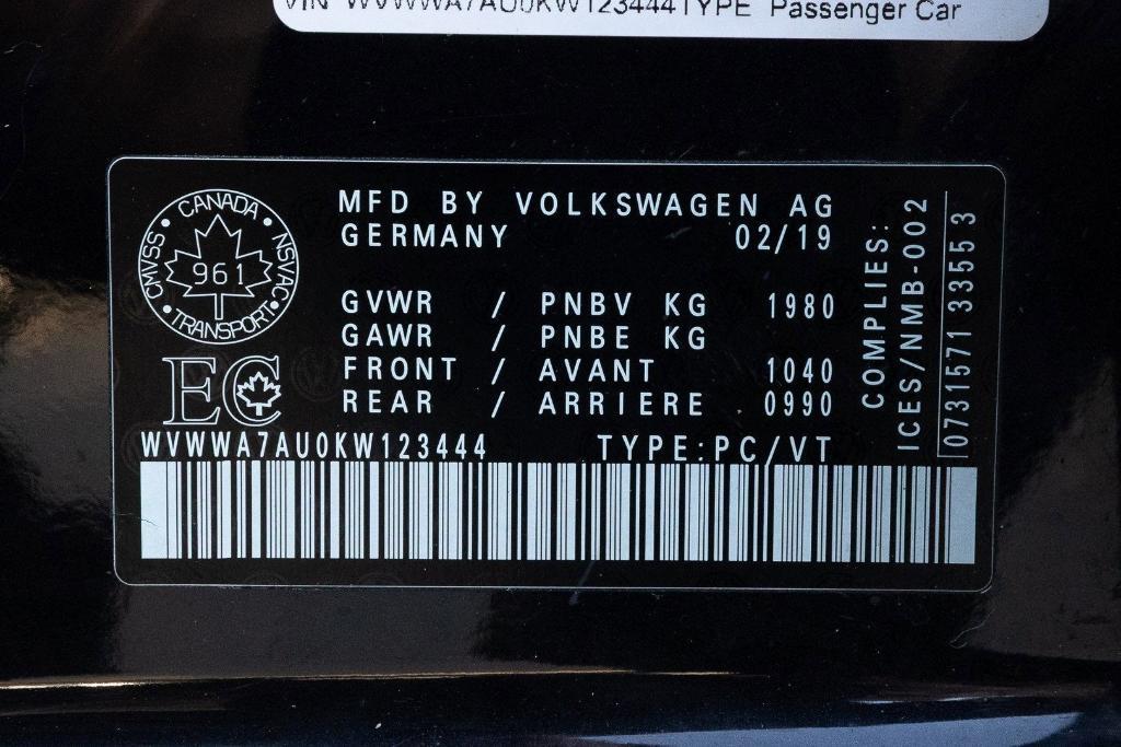 used 2019 Volkswagen Golf R car, priced at $28,500