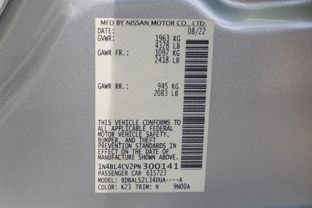 used 2023 Nissan Altima car, priced at $21,500