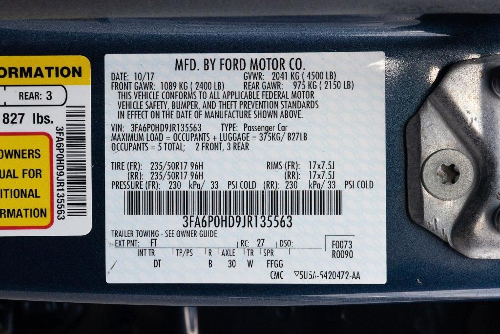 used 2018 Ford Fusion car, priced at $12,000