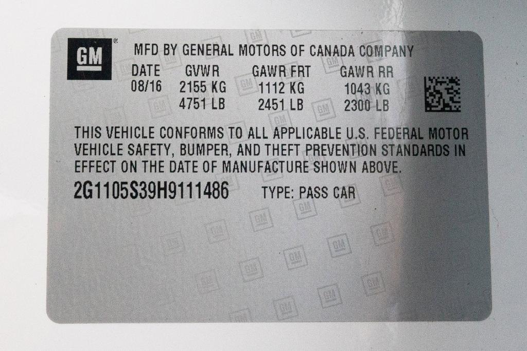 used 2017 Chevrolet Impala car, priced at $12,000