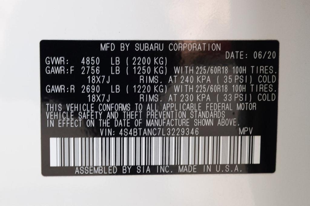 used 2020 Subaru Outback car, priced at $21,800